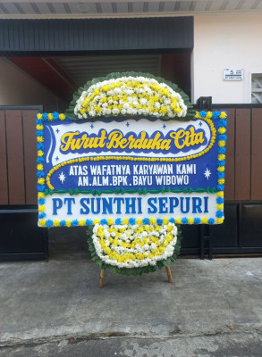 Papan Bunga Duka di Selakau